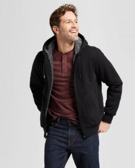 Men’s Standard Fit Sherpa Fleece Jacket